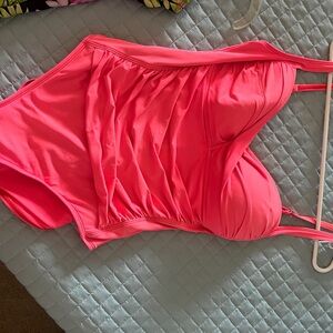 La Blanca Coral Pink One-Piece Swimsuit